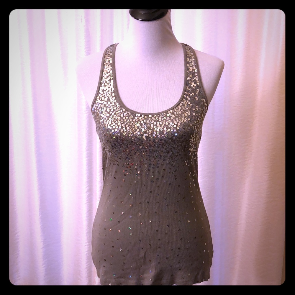Express- Sequin racer back tank